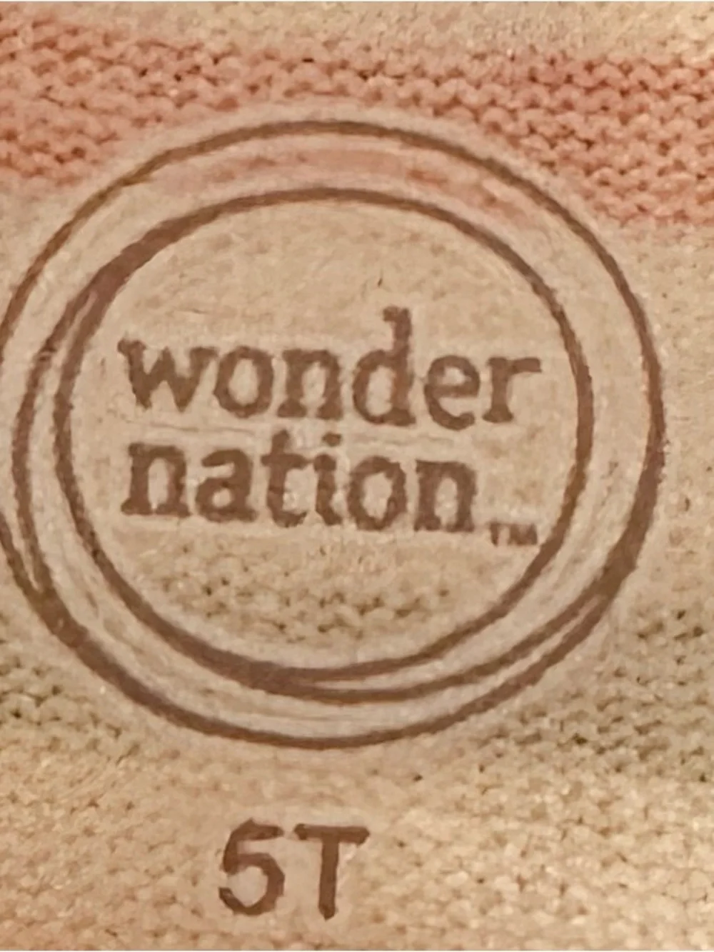 wonder nation White Multi Rainbow Stripe Kids Pajama Set